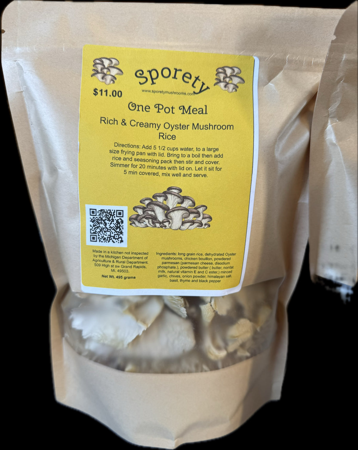 Rich & Creamy Oyster Mushroom Rice