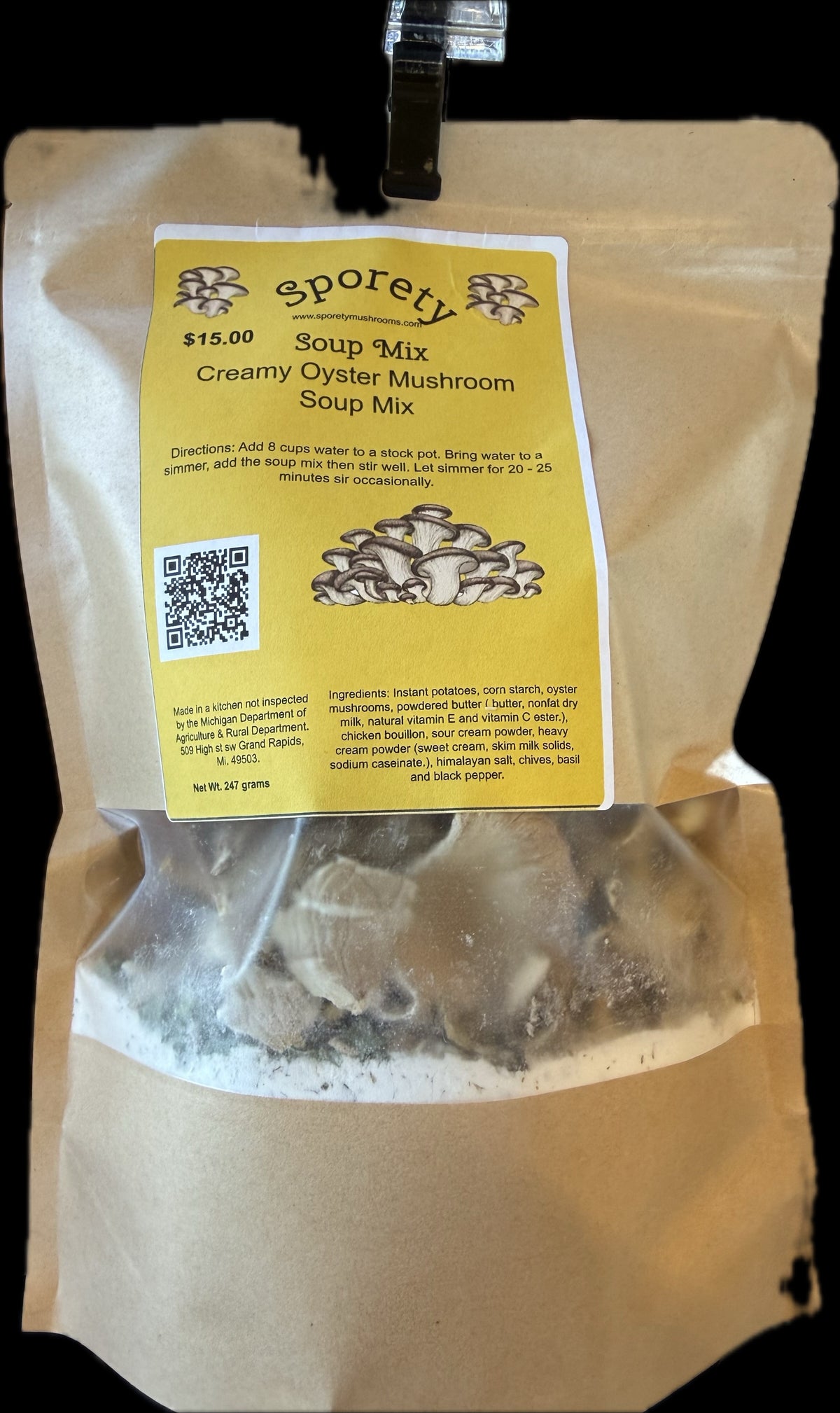 Creamy Oyster Mushroom Soup Mix