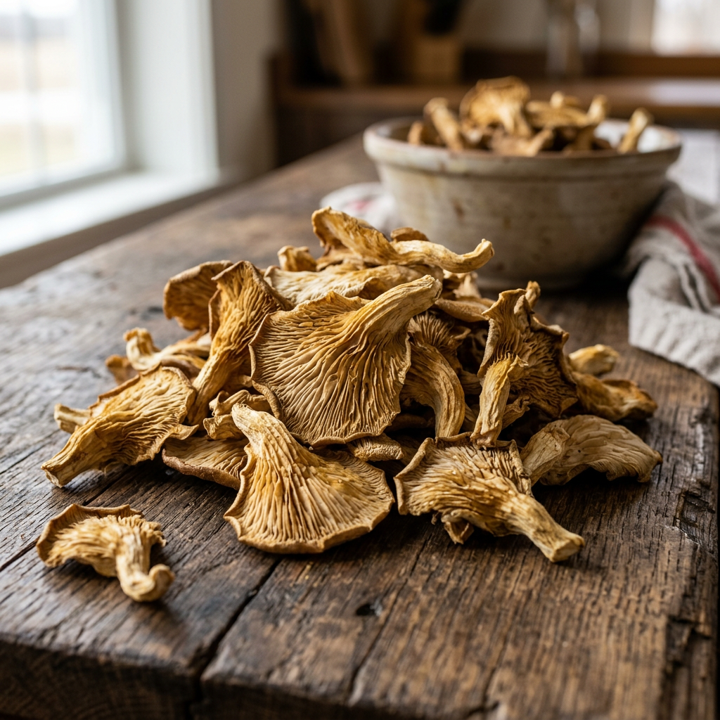 Dehydrated Oyster Mushroom