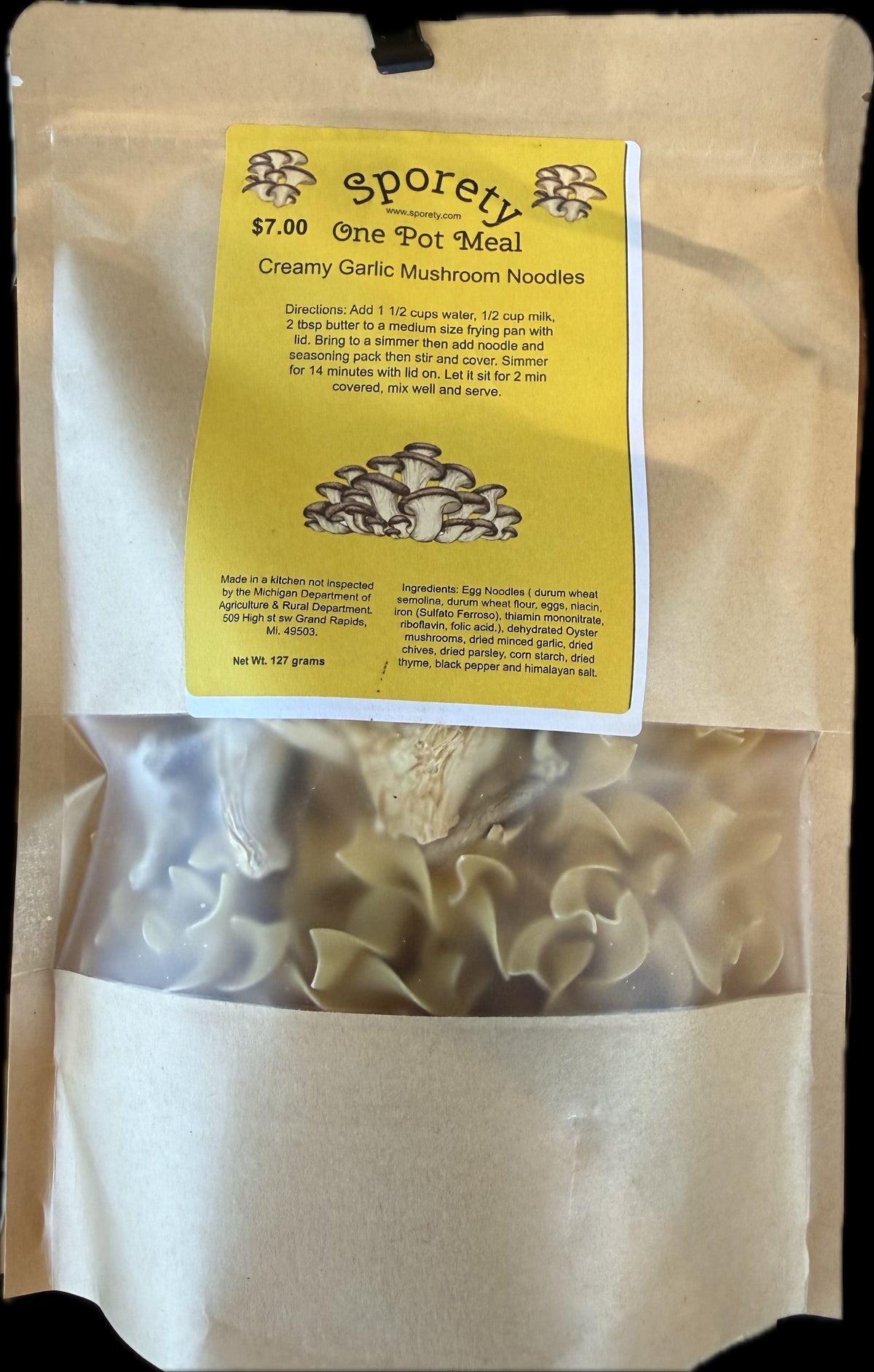 Creamy Garlic Mushroom Noodles