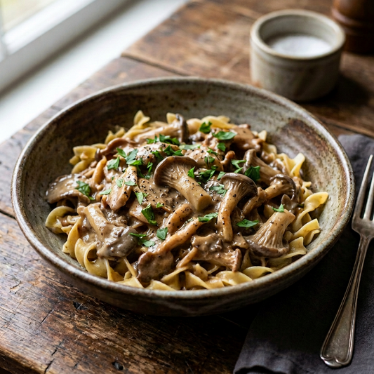 Beef Stroganoff Mushroom Noodles
